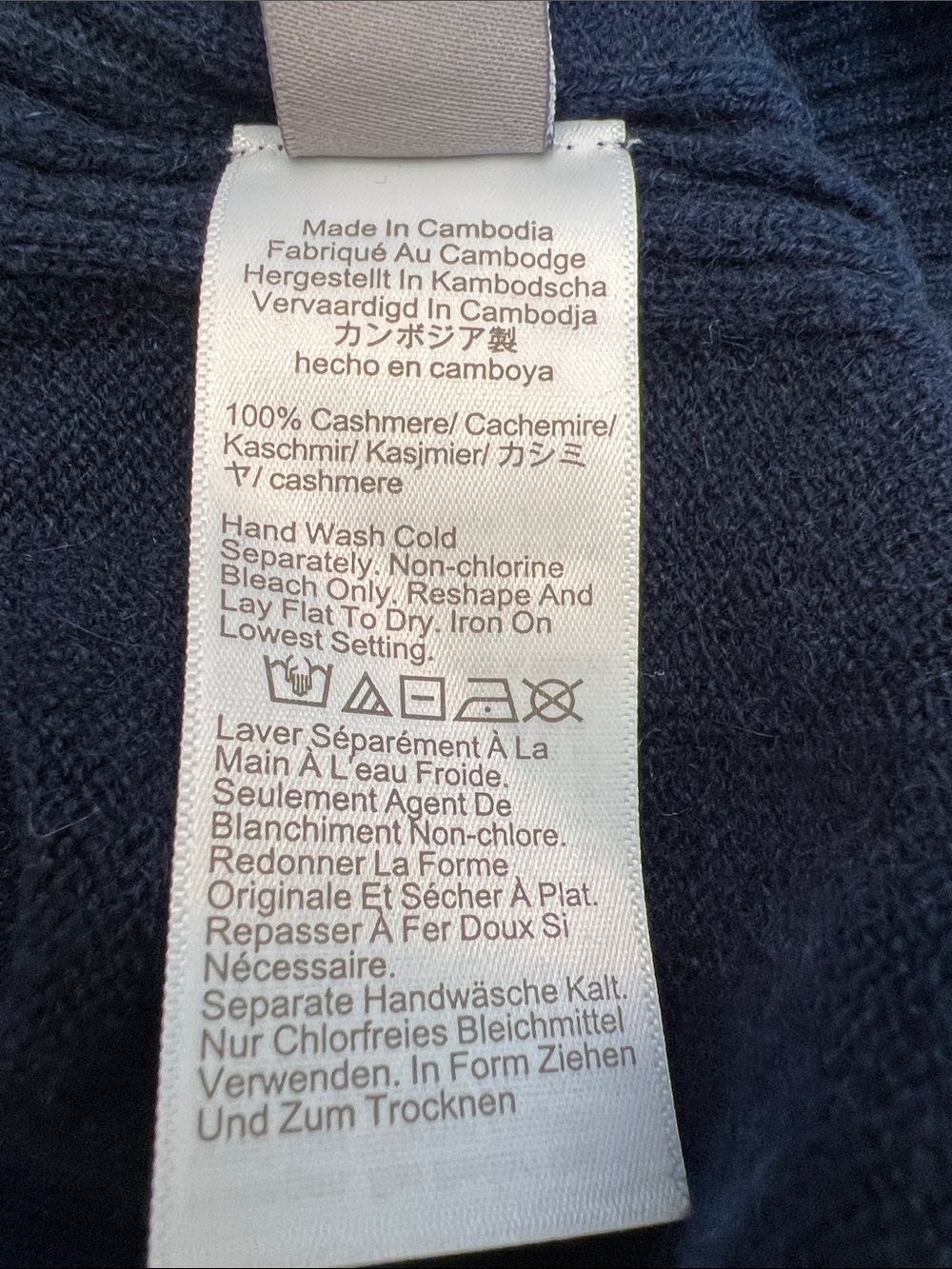 Classic Crewneck Button-Front Sweater - Navy - Picture 10 of 11